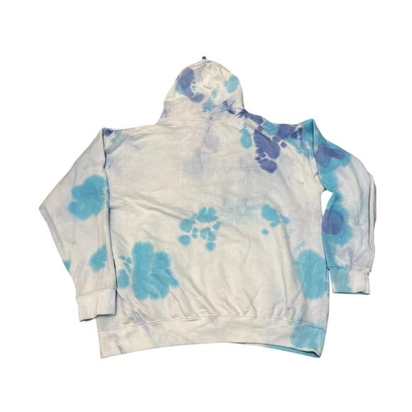 AC/DC Tie Dye Pulll Over Hoodie Hooded Sweatshirt Size 1X New no tags - Picture 3 of 4